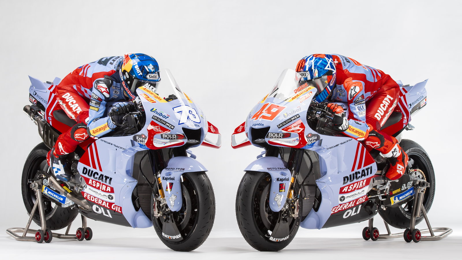 2023 Gresini Ducati livery for Alex Marquez and Fabio di Giannantonio